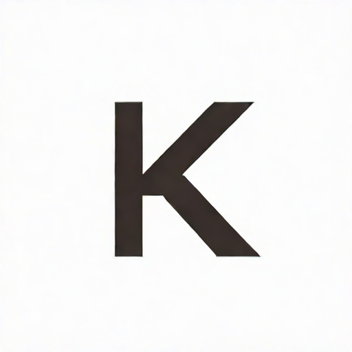 K Stylish Letter In English