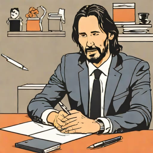 Keanu Reeves Signing Autographs