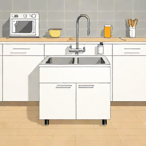Kitchen Sink Unit Freestanding