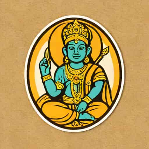 Krishna Radium Sticker For Car
