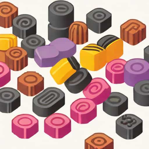 Liquorice And Blackcurrant Sweets