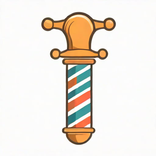 Lukes Barbers Maypole