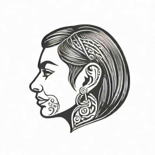 Name Tattooed Behind Ear