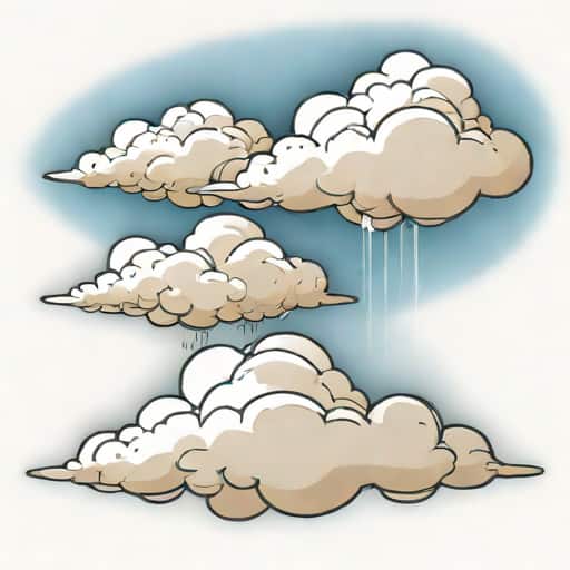 Nimbostratus And Cumulonimbus Clouds