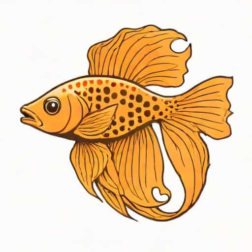 Orange Dalmatian Betta