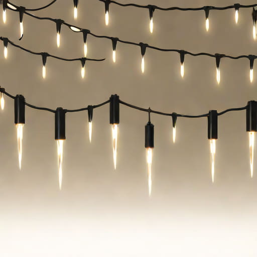 Outdoor Christmas Icicle Lights 30m