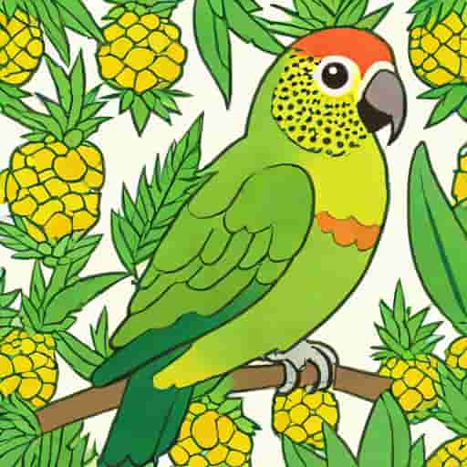 Pineapple Green Cheek Conure