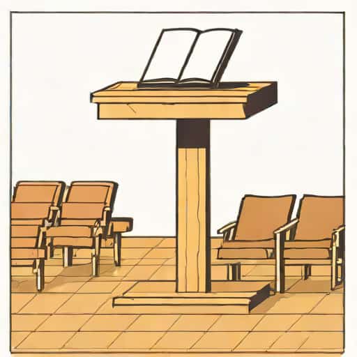 Preachers Lectern Crossword Clue