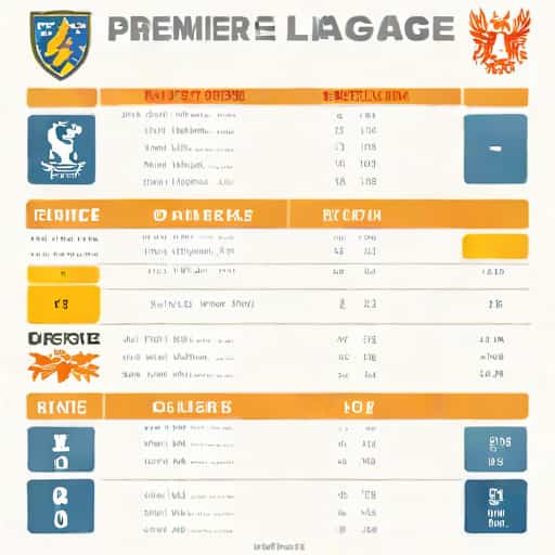 Premier League Table Standing