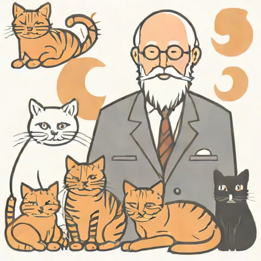 Professor Buber And His Cats