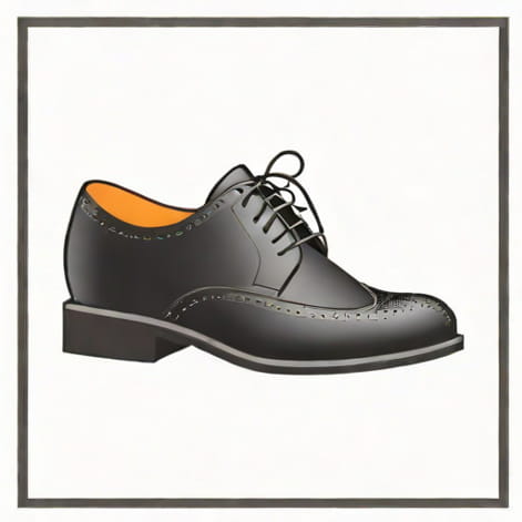 Quintic Brogue Black Waterproof