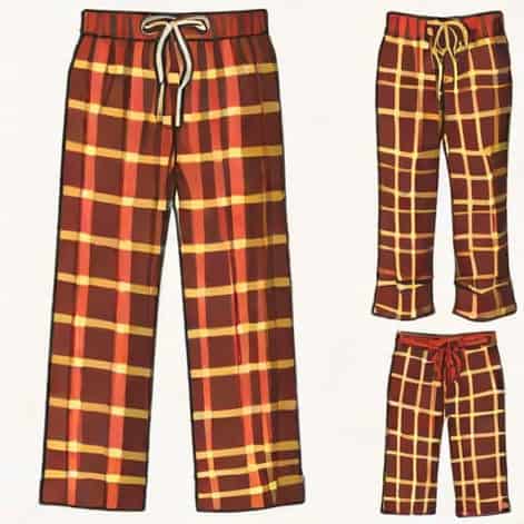 Red Plaid Pajama Pants