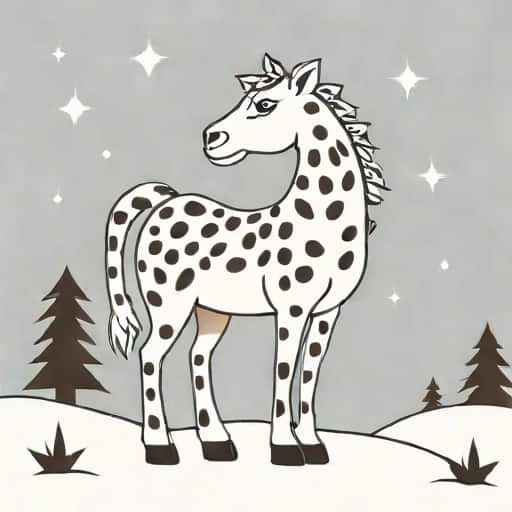 Snow Leopardess Horse