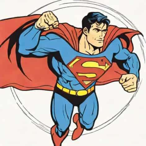 Superman Grabbed By Cape