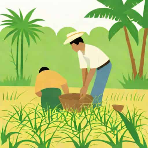 The Planting Rice By Fernando Amorsolo