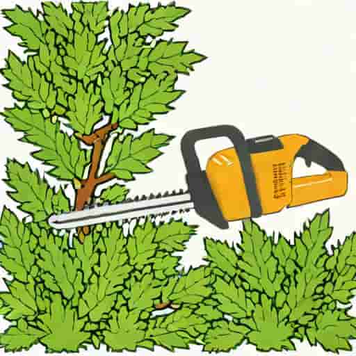 Trimming Arborvitae With Hedge Trimmer