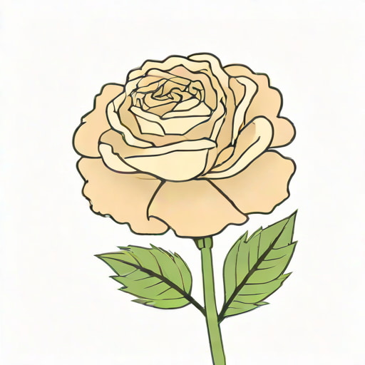 Undyed White Carnation On Cloud