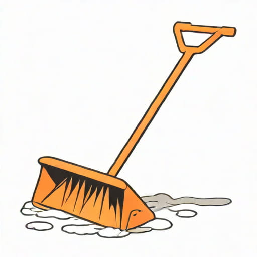 Vevor Snow Shovel With Wheels