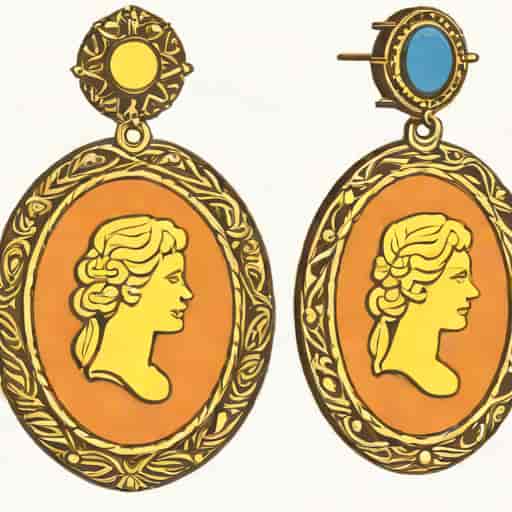 Vintage Intaglio Earrings