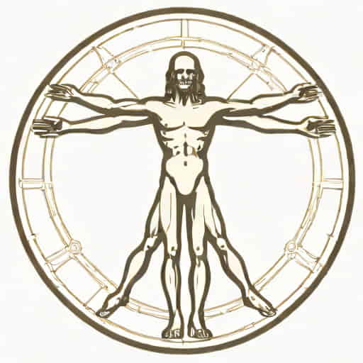 Vitruvian Man Humanism