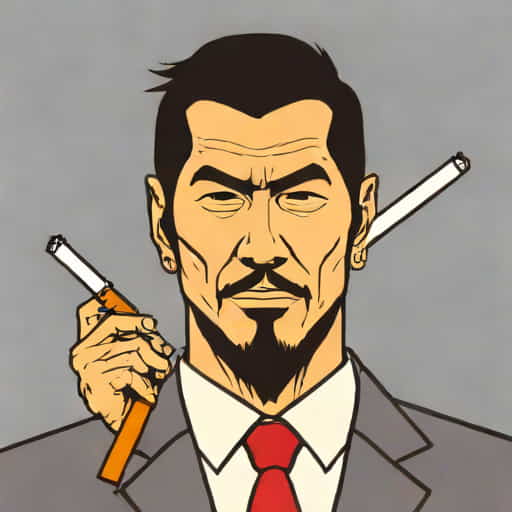 Yakuza Kiwami Lopsided Cigarette