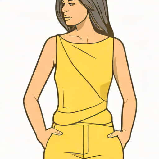 Yellow Backless Top