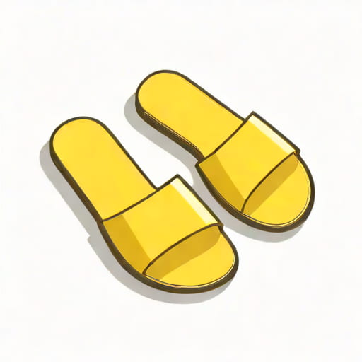 Yellow Flat Sandals