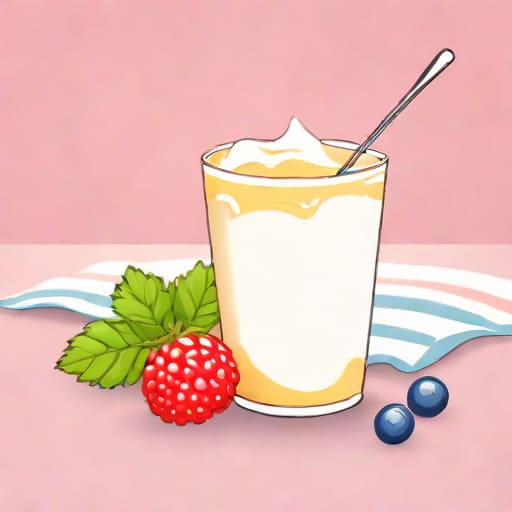 Yogurt With Lactobacillus Bulgaricus And Streptococcus Thermophilus
