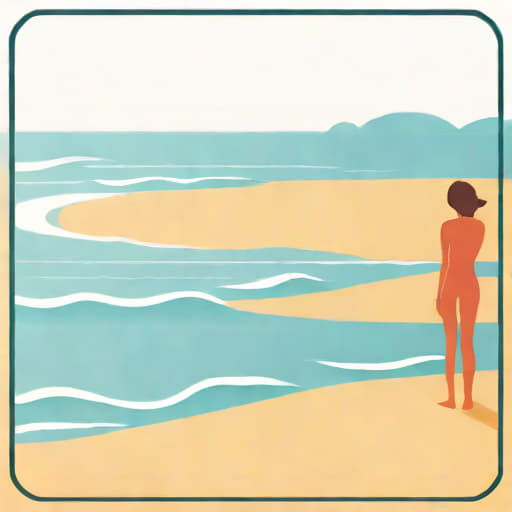You Are Standing On The Beach The Sea Is Choppy
