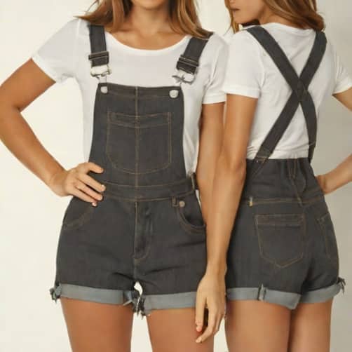 Zena Garter Overalls Shorts