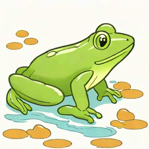Zoomed Frog Tadpole Food