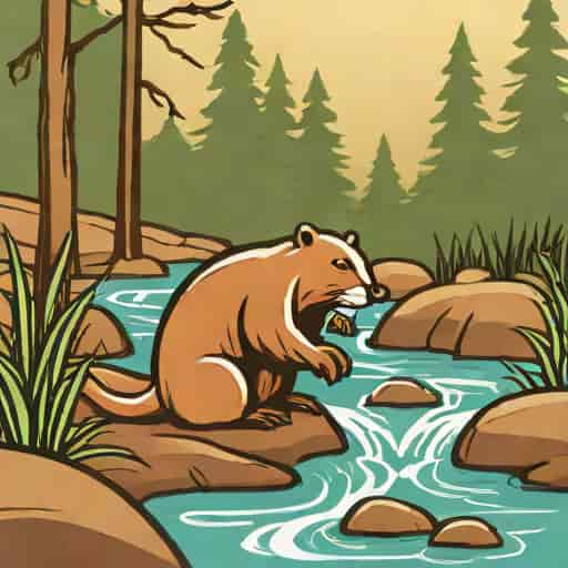 A Flowing Stream Was Dammed By Beavers