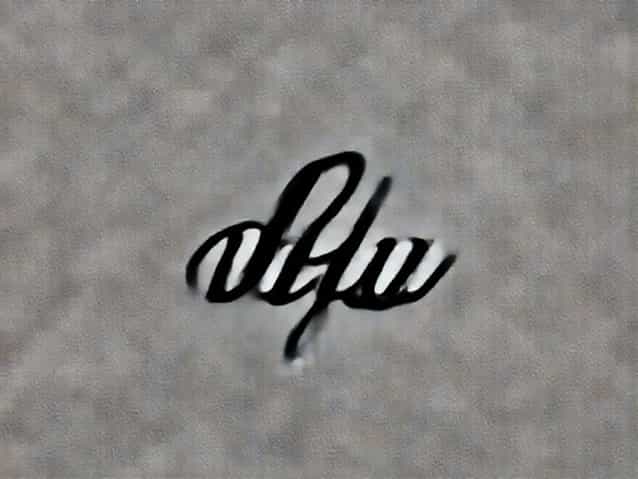 A In Russian Cursive