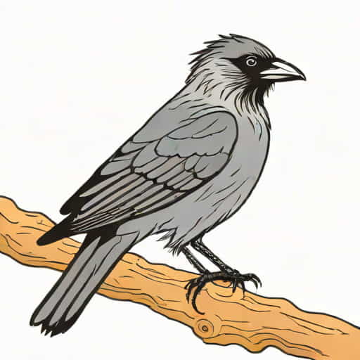 A Picture Of A Jackdaw