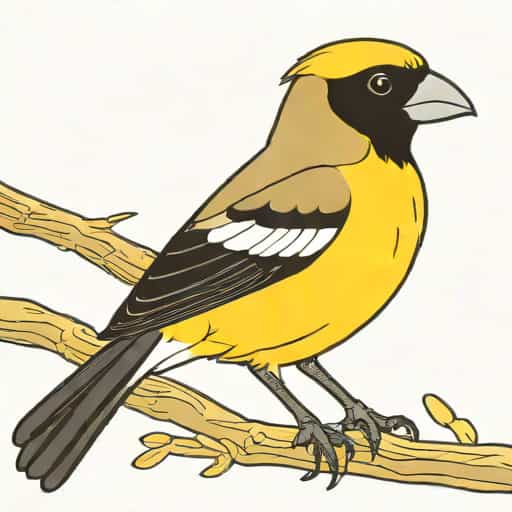 Arabian Golden Winged Grosbeak