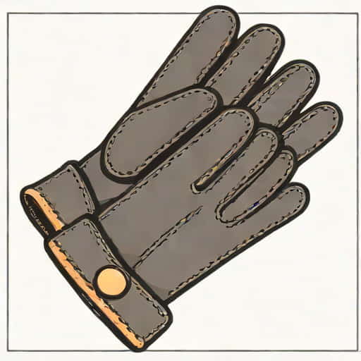 Black Deerskin Leather Gloves