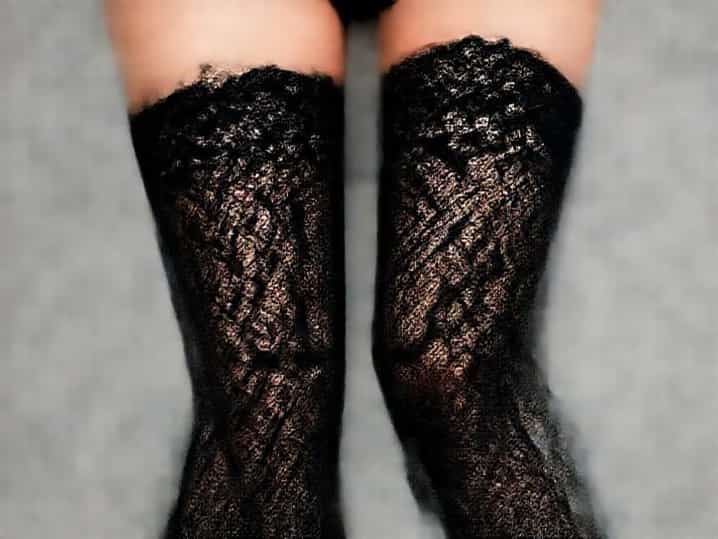 Black Lace Thigh Highs