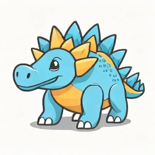 Blue Stegosaurus Plush