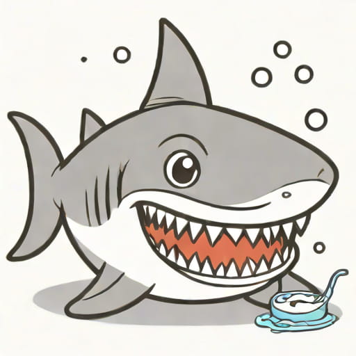 Brush Your Teeth Finny The Shark