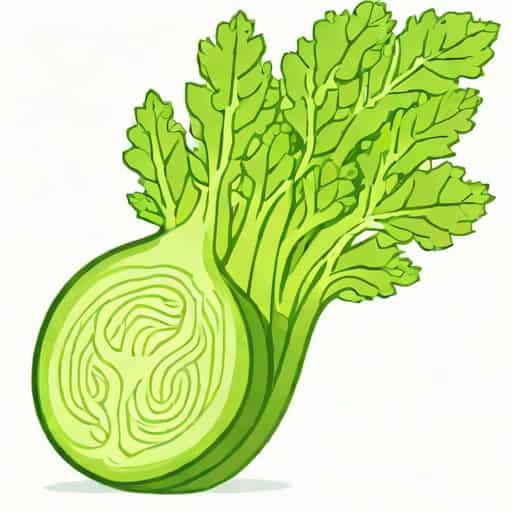 Celery Petiole Cross Section Labeled