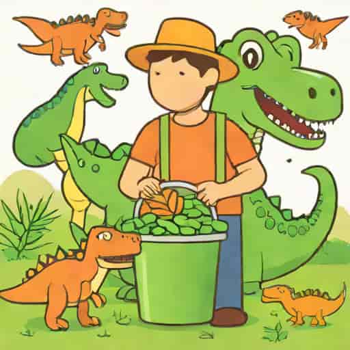 Daniel And His Bucketful Of Dinosaurs