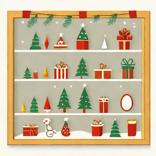 Decoration Noel Vitrine