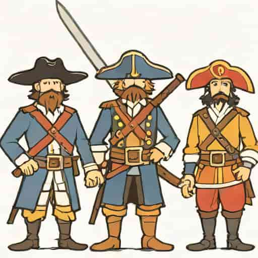 Famous Swashbuckling Trio Of Old