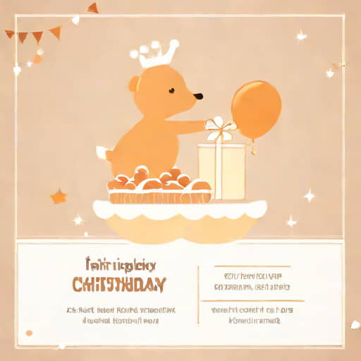 First Birthday And Christening Invitation