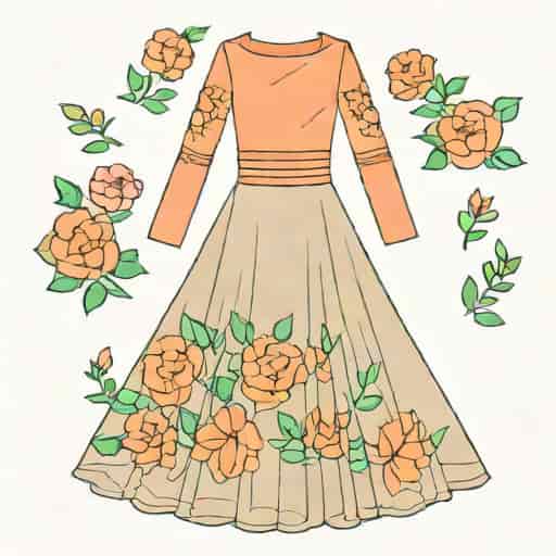 Floral Organza Lehenga