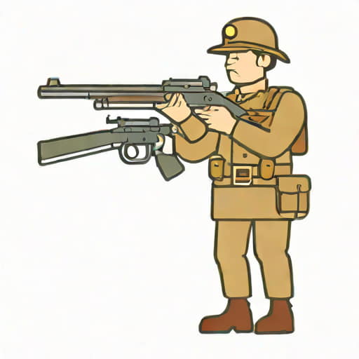 Formerly An Infantryman Armed With A Light Musket