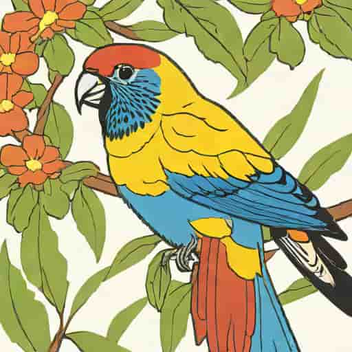Golden Mantle Rosella