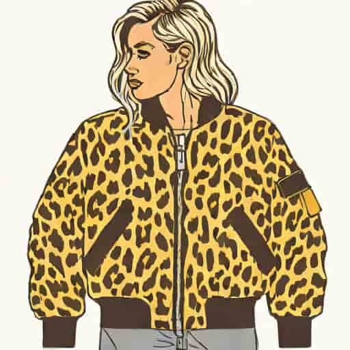 Hayley Menzies Leopardess Bomber Jacket