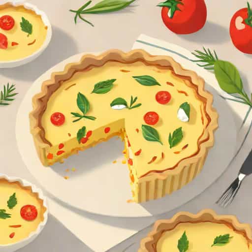 Healthful Blondie Feta Quiche