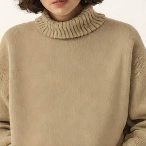 High Neck Woolen Sweater